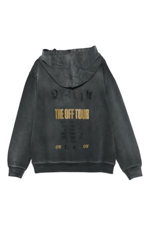 felpa in cotone grigio OFF WHITE KIDS | OBBB001F25FLE0080718